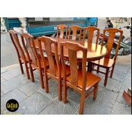 Bàn ăn Xoan Đào Bầu Dục 1m8 8 ghế Bàn ăn Xoan Đào Bầu Dục 1m8 8 ghế